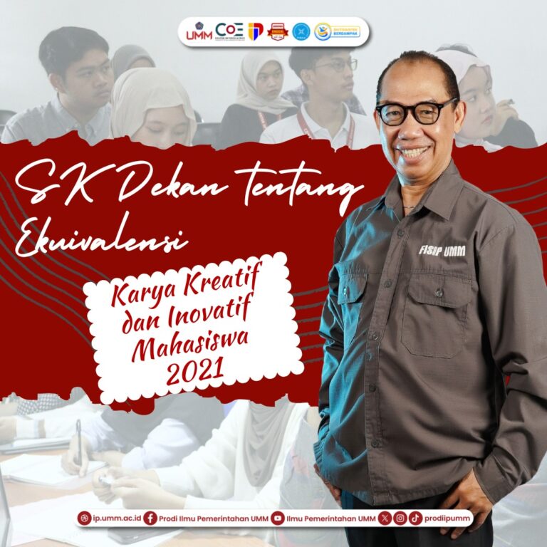 SK Dekan tentang Ekuivalensi Karya Kreatif dan Inovatif Mahasiswa 2021