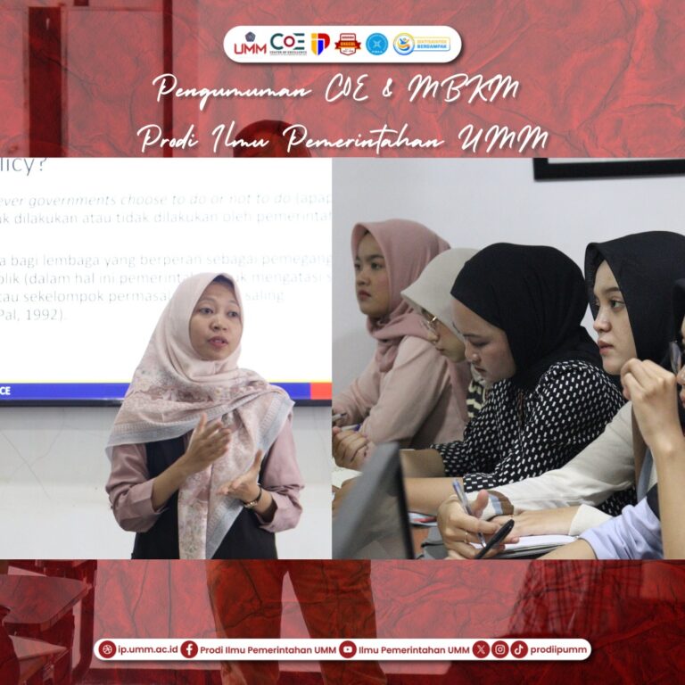 Pengumuman C0E & MBKM Prodi Ilmu Pemerintahan UMM