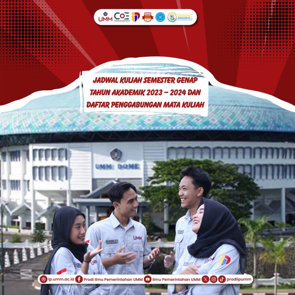 Jadwal Kuliah Semester Genap Tahun Akademik 2023 – 2024 dan Daftar Penggabungan Mata Kuliah