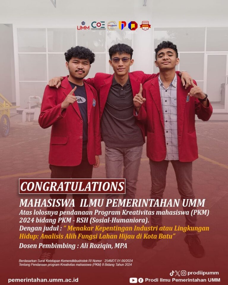 Membanggakan, Tim PKM IP Satu-satunya di FISIP Lolos Pendanaan PKM