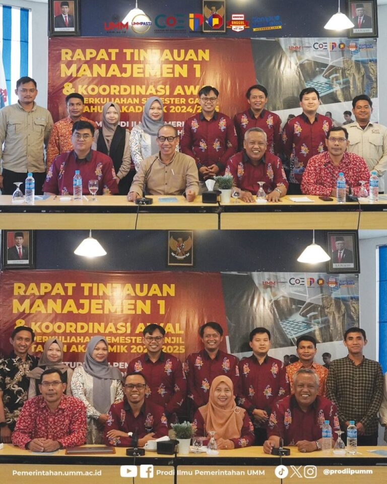 Prodi IP Laksanakan Rapat Tinjauan Manajamen 1 untuk Penjaminan Mutu Internal