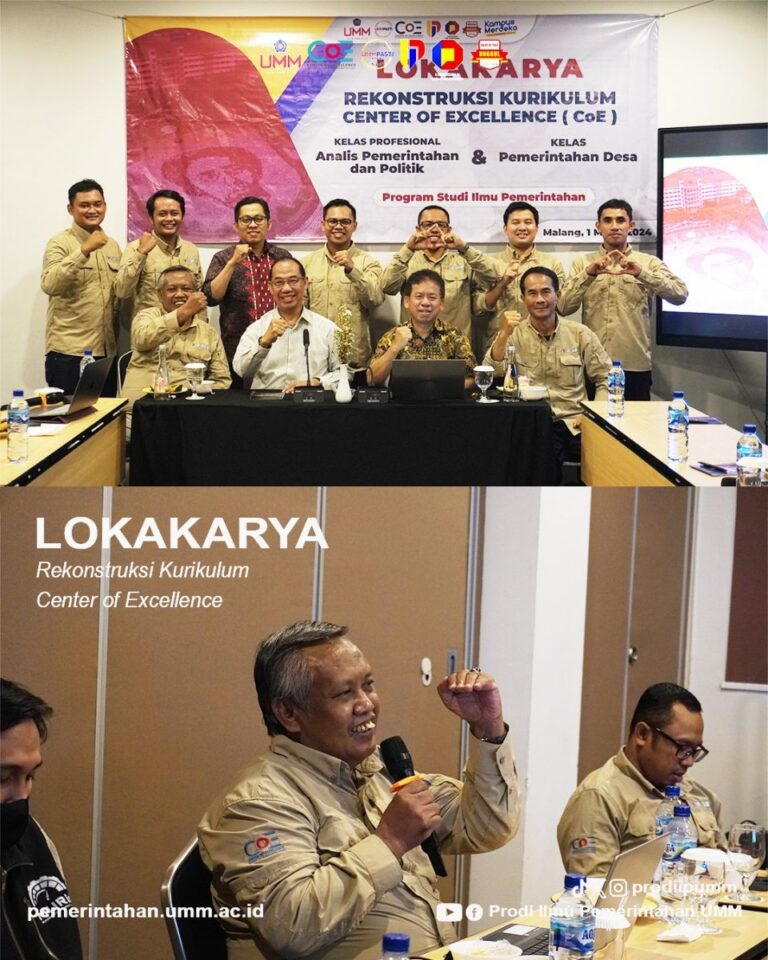Program Studi Ilmu Pemerintahan Gelar Lokakarya Rekontruksi Kurikulum Center of Excellence (CoE)
