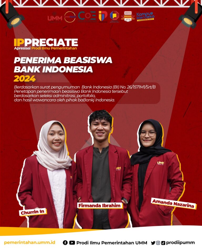 Tiga Mahasiswa Prodi IP Lolos Beasiswa Bank Indonesia
