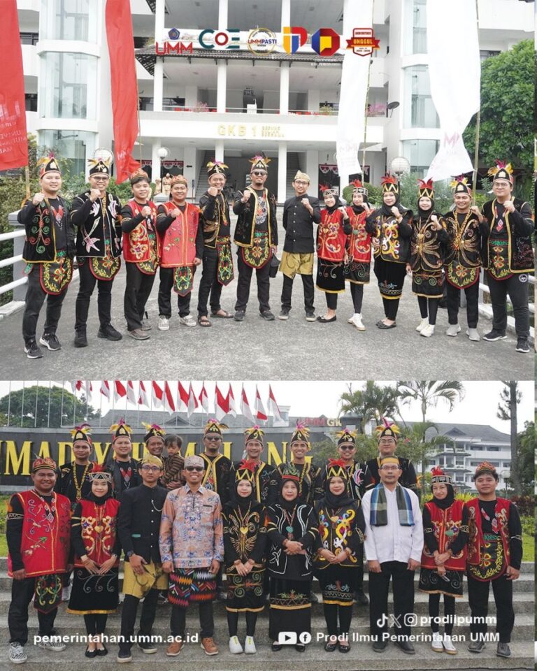 Upacara 17 Agustus, Prodi IP Kompak Gunakan Kostum Adat Dayak