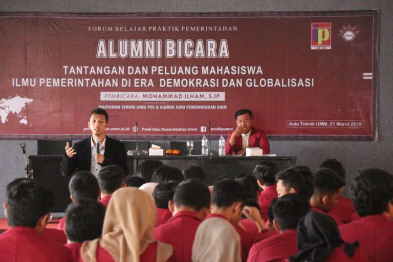 Bangun Epistemic Community Mahasiswa, HIMAP Hadirkan Alumni Berprestasi