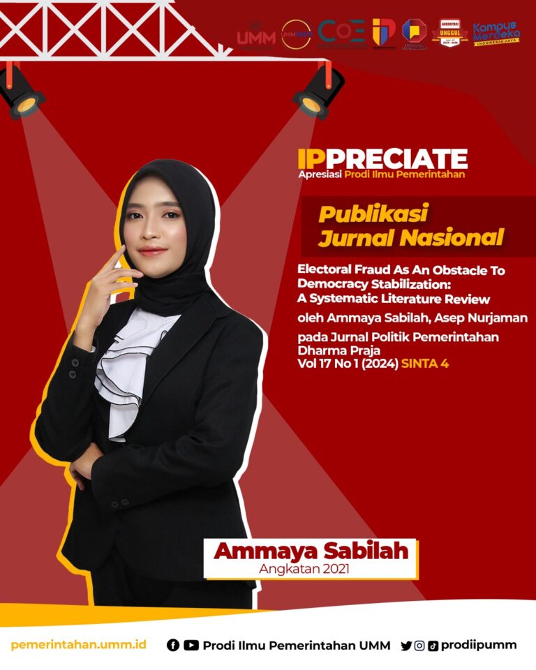 Dua Mahasiswa Ilmu Pemerintahan UMM Tembus Jurnal Nasional: Bukti Kualitas Akademik dan Riset Unggul