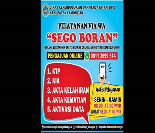 Inovasi “Sego Boran” di Kabupaten Lamongan