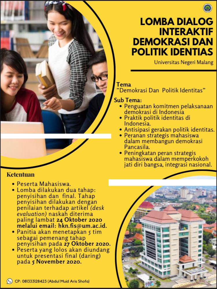 Mahasiswa IP Berhasil Menjuarai Lomba “Dialog Interaktif Demokrasi dan Politik Identitas”