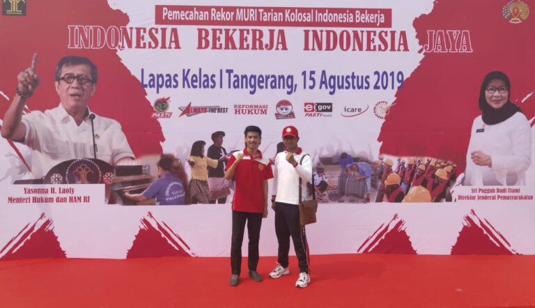 Mahasiswa IP UMM Ikut Pecahkan Rekor MURI Bersama dengan Warga Binaan Pemasyarakatan Kemenkumham