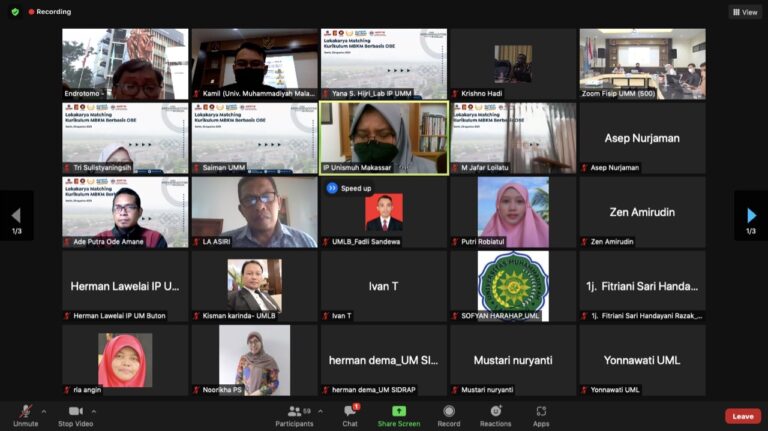 Prodi IP Bekerjasama dengan AIPTM Menggelar Lokakarya Kurikulum MBKM Berbasis OBE