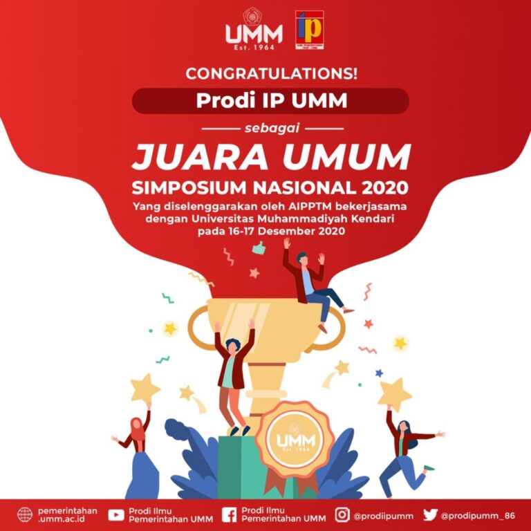 Prodi IP UMM Berhasil Juara Umum 3 Kali Berturut-turut Simposium Nasional AIPPTM