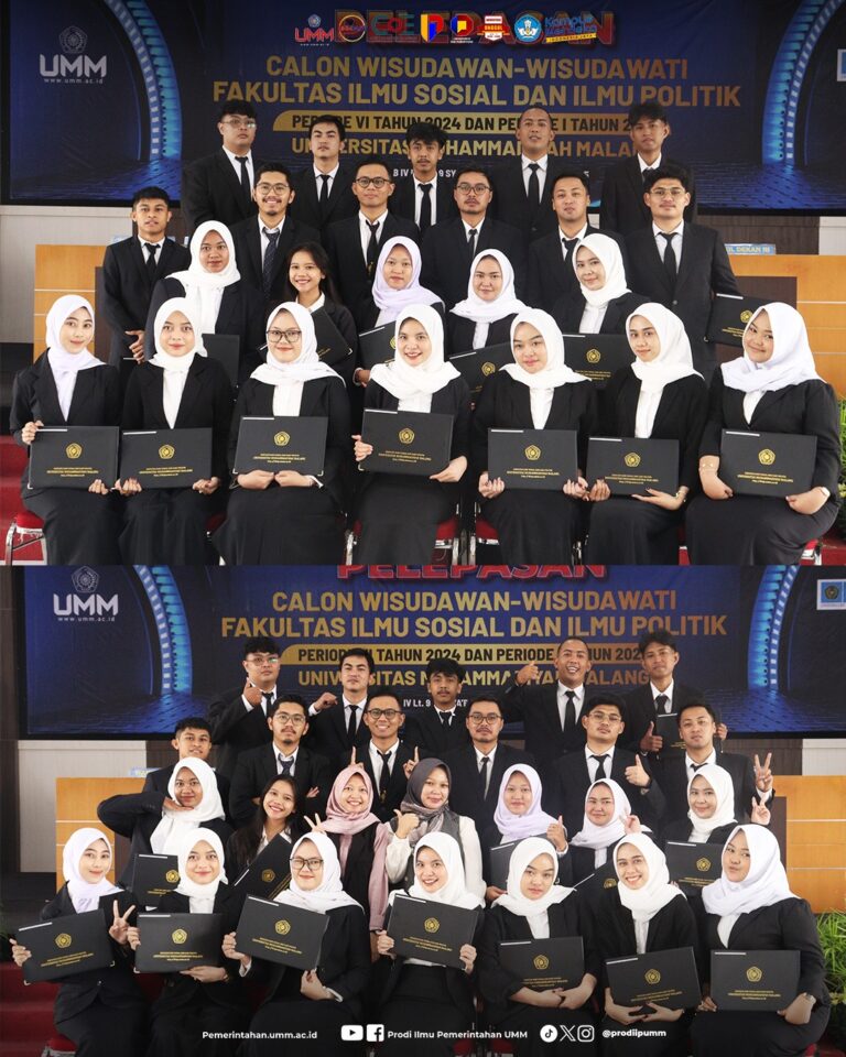 Yudisium FISIP Periode I tahun 2025 UMM: 23 Mahasiswa Ilmu Pemerintahan Resmi Sandang Gelar S.IP
