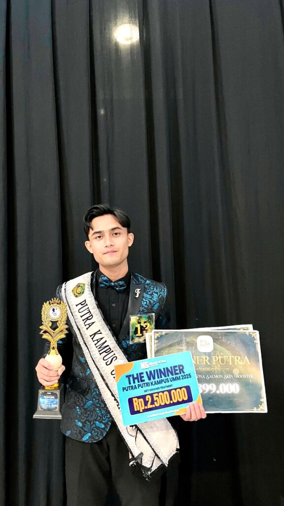 First Win! Mahasiswa Ilmu Pemerintahan Sabet Gelar The Winner Putra Kampus UMM 2025