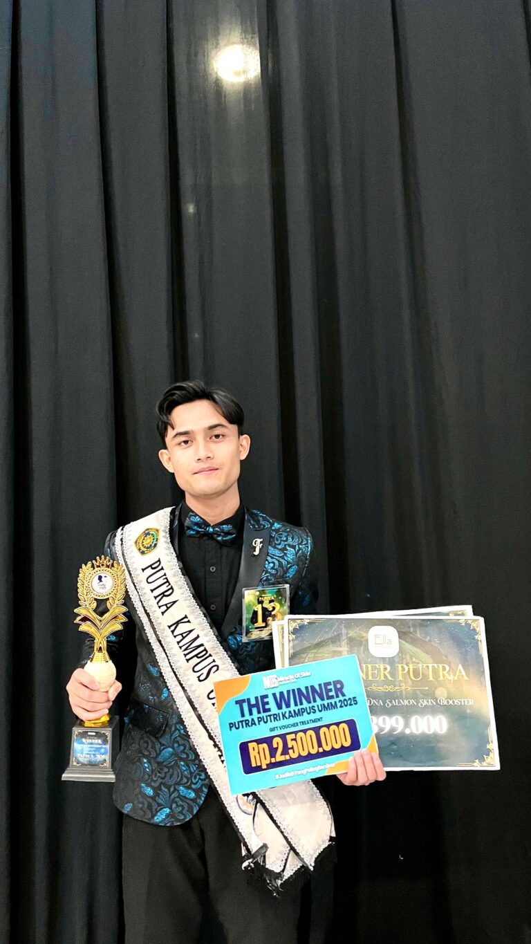 First Win! Mahasiswa Ilmu Pemerintahan Sabet Gelar The Winner Putra Kampus UMM 2025