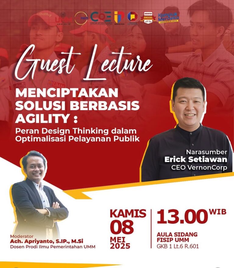 Undangan Guest Lecture Mahasiswa Ilmu Pemerintahan Angkatan 2024