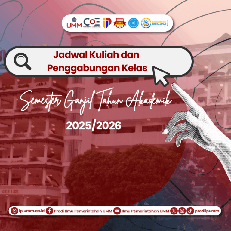Jadwal Kuliah dan Penggabungan Kelas Semester Ganjil Tahun Akademik 2025/2026
