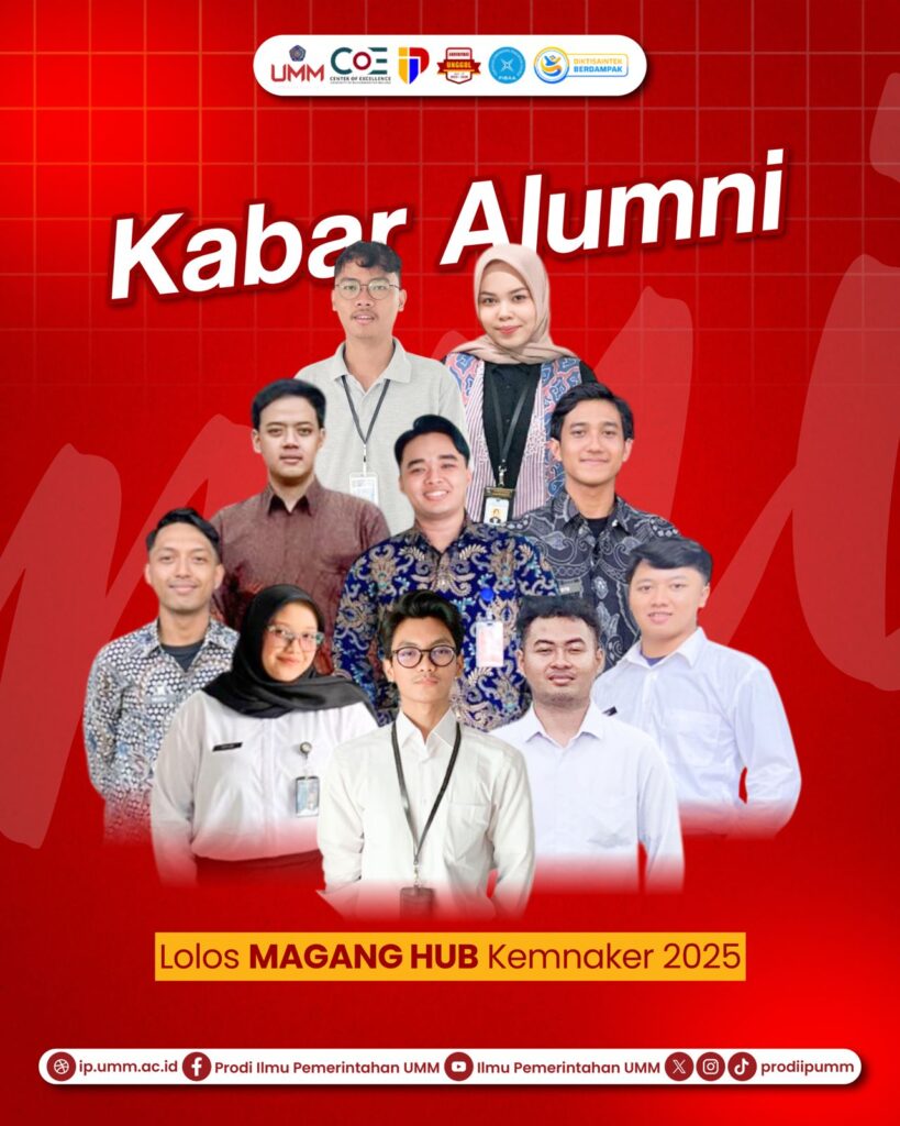 Sepuluh Alumni IP UMM Lolos Program Magang-Hub Kemenaker di Berbagai Instansi Strategis Nasional
