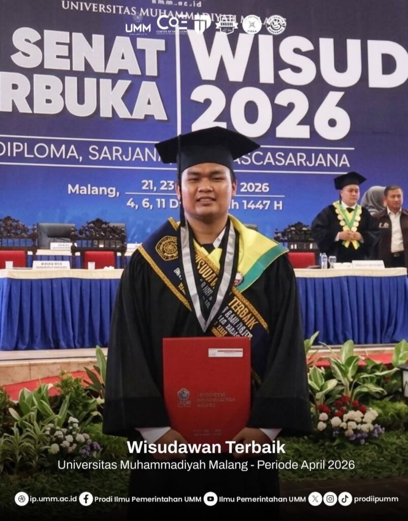 Berprestasi di bidang Akademik dan Riset, Danang Bertrand Camico Jadi Lulusan Terbaik FISIP UMM