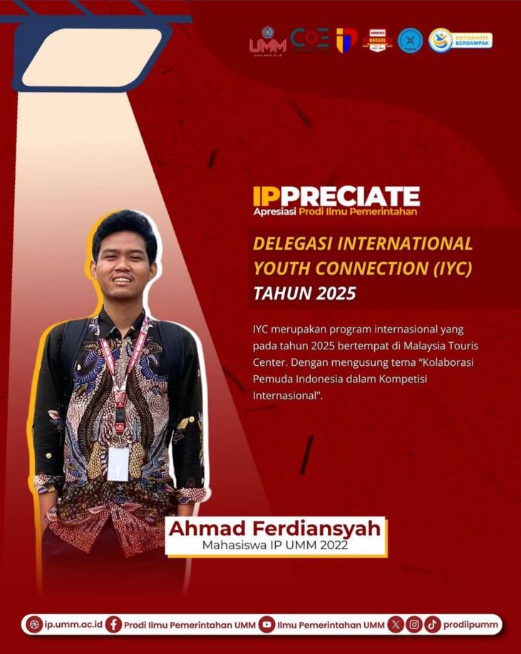Ahmad Ferdiansyah (Mahasiswa Ilmu Pemerintahan Angkatan 2022)